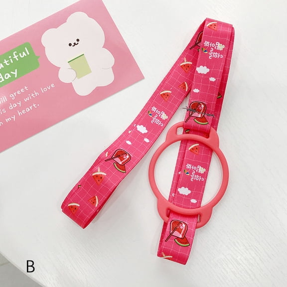 1PC Water Bottle Shoulder Strap Kettle Straps Adjustable Portable Baby Buckle Lanyard for Outdoor Daily Walking Biking Hiking
