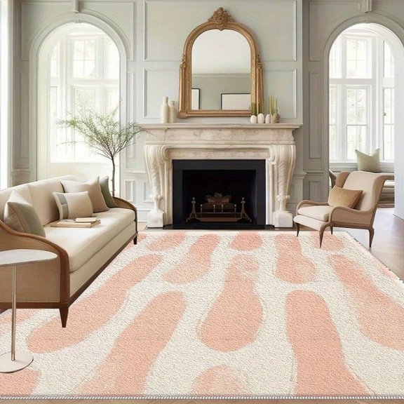 4'x6' dining room carpet carpet slip grip area rug large neutral area rug scalloped area rug
