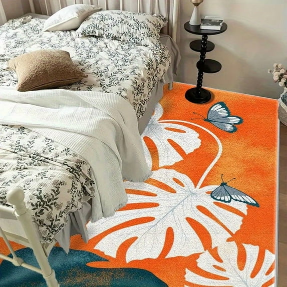 5.3'x7.5' farmhouse rug boho rug foot runner rug washable aesthetic bathroom rug area rug kitchen