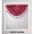 thumbnail image 1 of 1PC Waterfall Valance for Curtains & Drapes Rod Pocket Beaded Curtain Valence - HOT PINK, 1 of 1