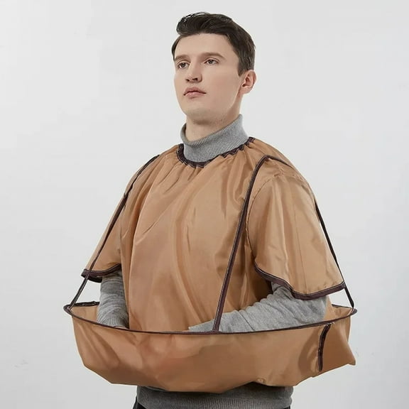 1PC Waterproof Adult Hair Cutting Cloak Foldable Umbrella Cape Salon Barber Home Hairdressing Cloak with Sleeve Haircut Tool