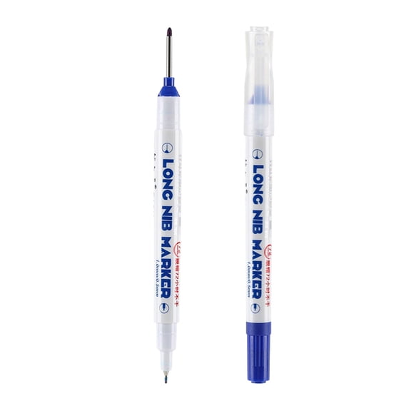 1PC Waterproof Carpenter Ink Pens for Deep Hole Marking Long Nib Marker Pen 1ml, Scriber Marking Tools Double Head Per Manent Markers Marker Pens For Metal Carpenters