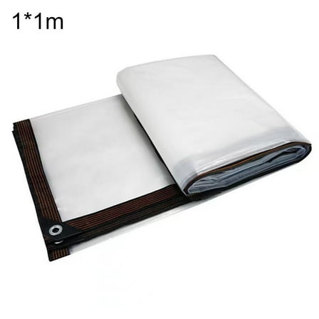 1PC Waterproof Clear Tarps with Grommets Patio Tarps for Covering Greenhouse