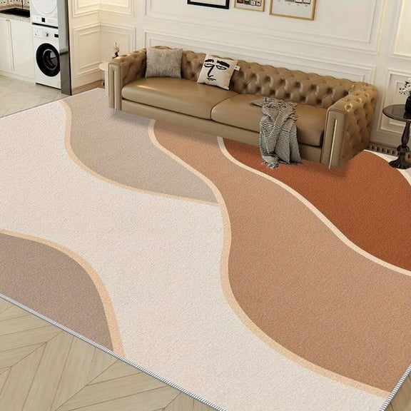 5.3'x7.5' carpet small carpet mats non slip abstract area rug high pile area rug mid century modern area rug