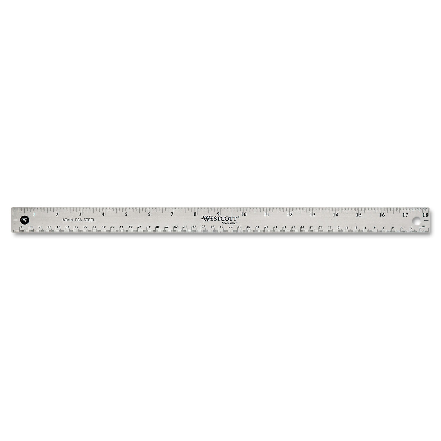 Breman Precision Flexible Metal Ruler 18 Inch Stainless Steel with