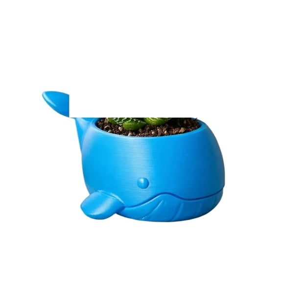 1PC Whale-Mini Flower Pot 3D Printing