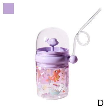 1PC Whale Water Cup 260ml Children Water Spray Cup Straw Baby 2024 E9U1 C9A7
