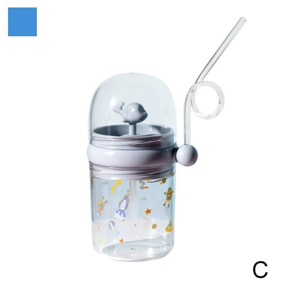 1PC Whale Water Cup 260ml Children Water Spray Cup Straw Baby Mug E9U1 2024 S6V6