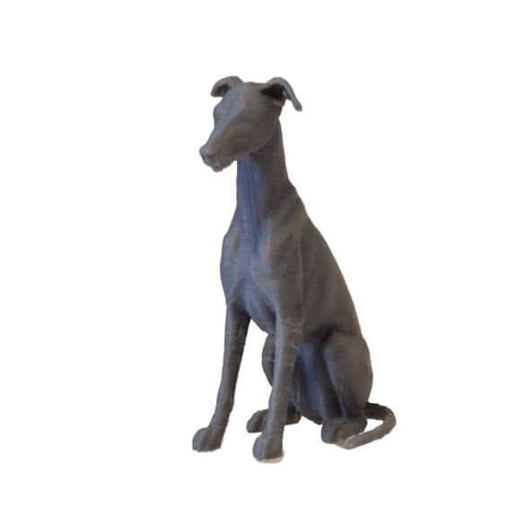 1PC Whippet 3D Printable Dog Statue 3D Printing