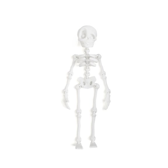1PC White 16.5cm 3D Printed Dragon Figurine, Skull Figure, 3D Dragon, Chinese Dragon, Refrigerator Magnet, Magnetic Gift