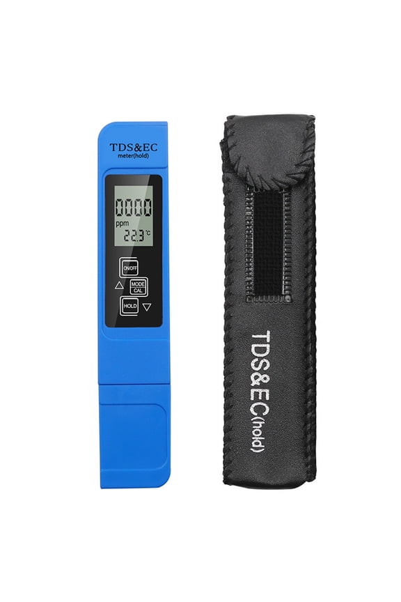1PC White Digital Water Quality Tester TDS EC Meter Range 0 to 9990 Multifunctional Water Purity Temperature TEMP PPM Tester ,Multifunctional