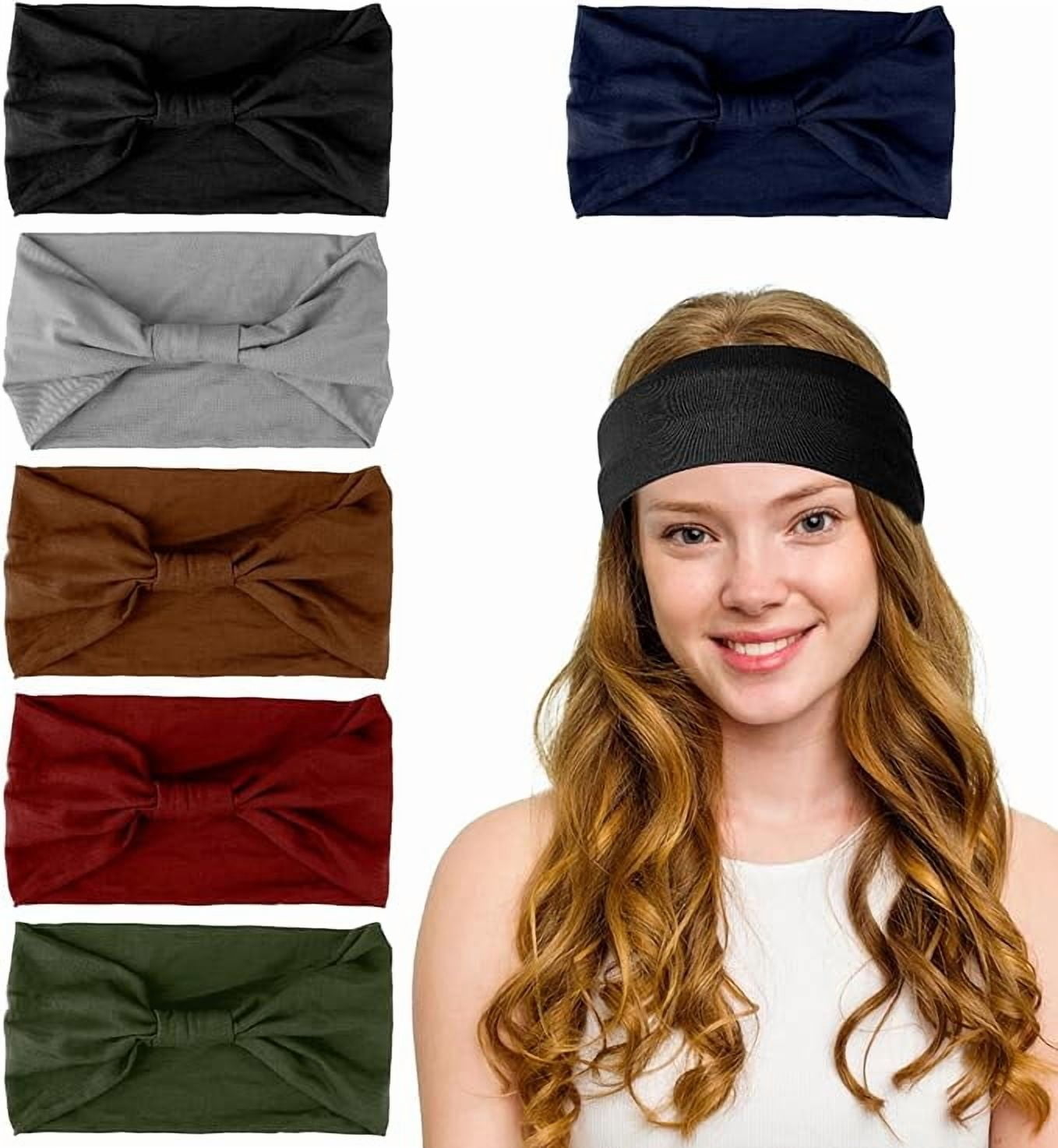 1PC Wide Headbands for Women Non Slip Turban Headband, Boho  display picture 3
