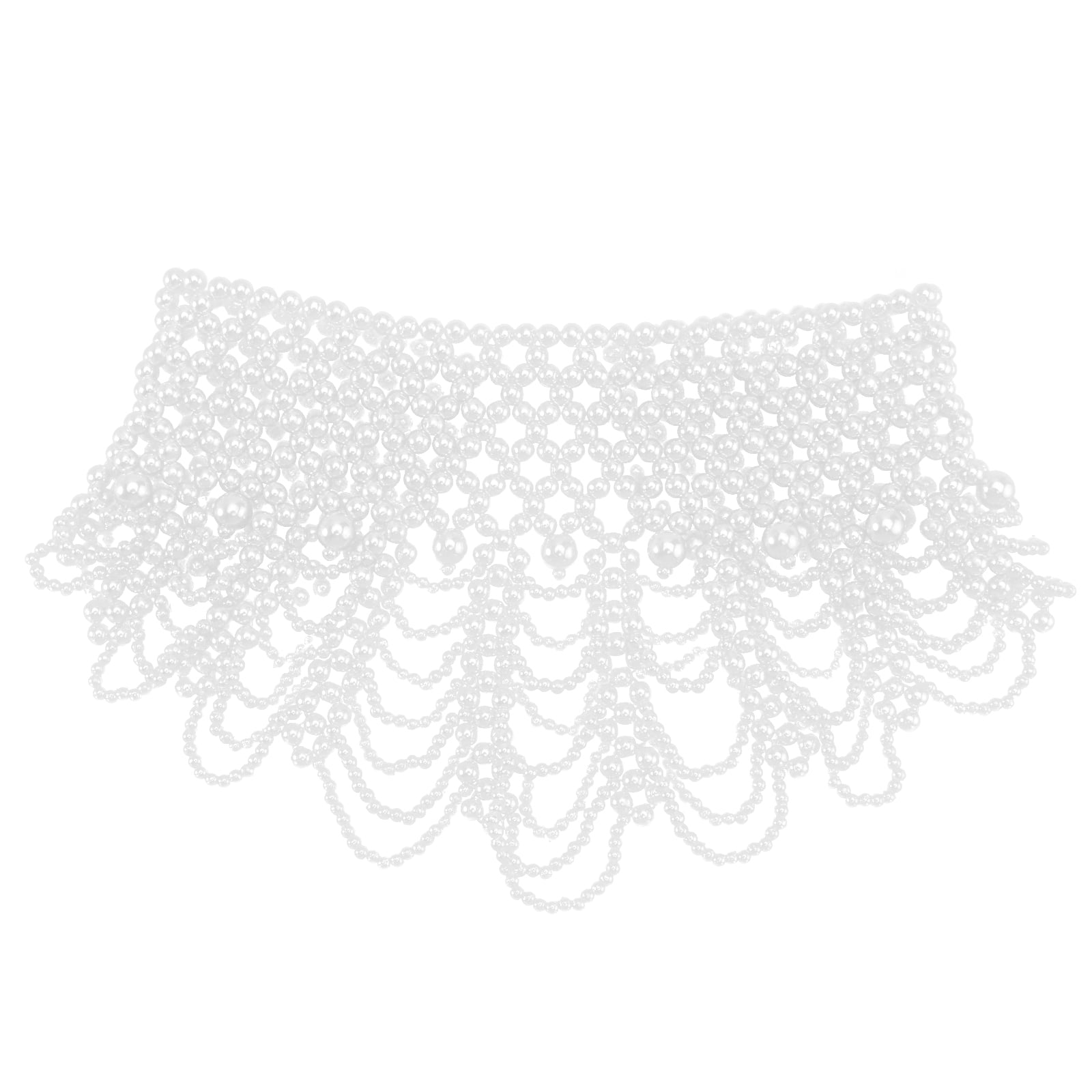 Wide Black Lace Choker Boho Crochet Adjustable Necklace Gothic Jewelry