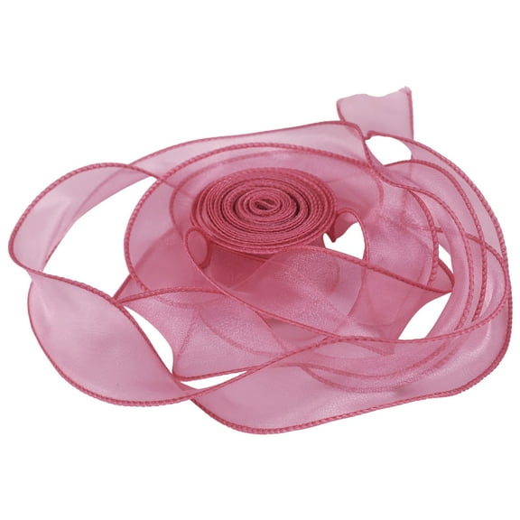 1PC Wired Chiffon Ribbon, Sheer Wired Organza Ribbon Fishtail Yarn Gift Ribbons for Crafts Gift Wrapping Floral Bouquet 1.57 inch x 10 yards — LAILLSH 2026 New