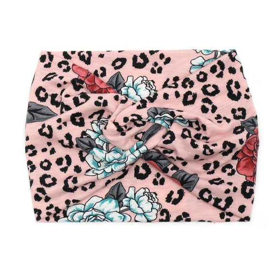 1PC Women Knotted Headband Elastic Head Bands Women's Hair Band Non-Slip Turban Printed Stylish Sport Sweat Hair Wrap for Girls Cute Hair Accessories