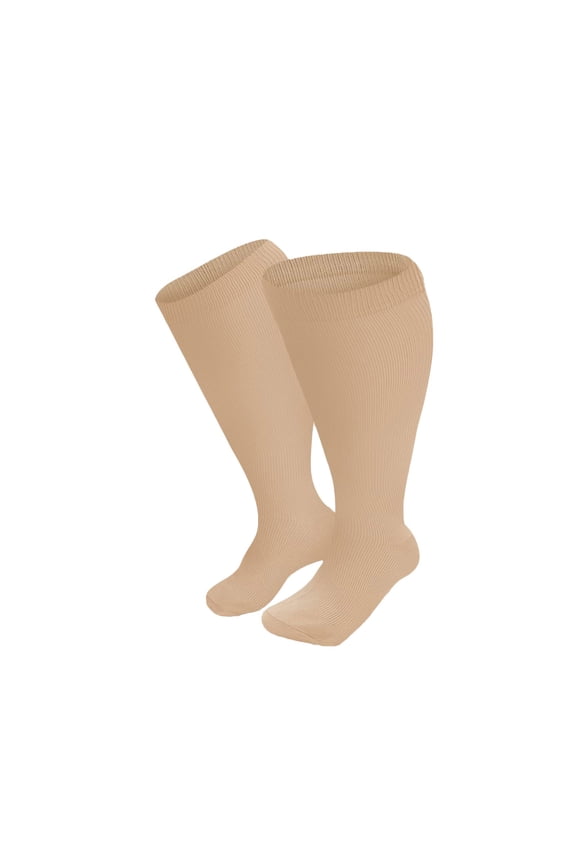 1PC Women&Men Grip Socks Wide Calf Knee High Support Compression Stockings Compression Socks