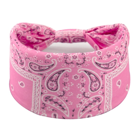 1PC Women Wide Bandana headbands, Boho Knot Hair Scarf Bands, Stretch Floral Printed Non Slip Headbands, Elastic Turban Head Wraps