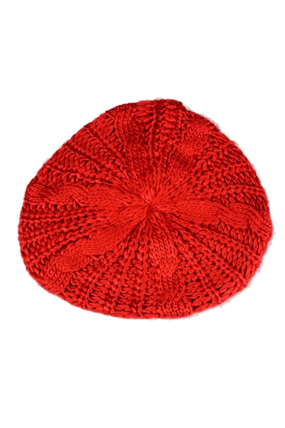 1PC Women’s Fall & Winter Twist-Knit Slouchy Beanie - Ball-Textured Knit Cap for Cold Weather, Cozy Casual Headwear