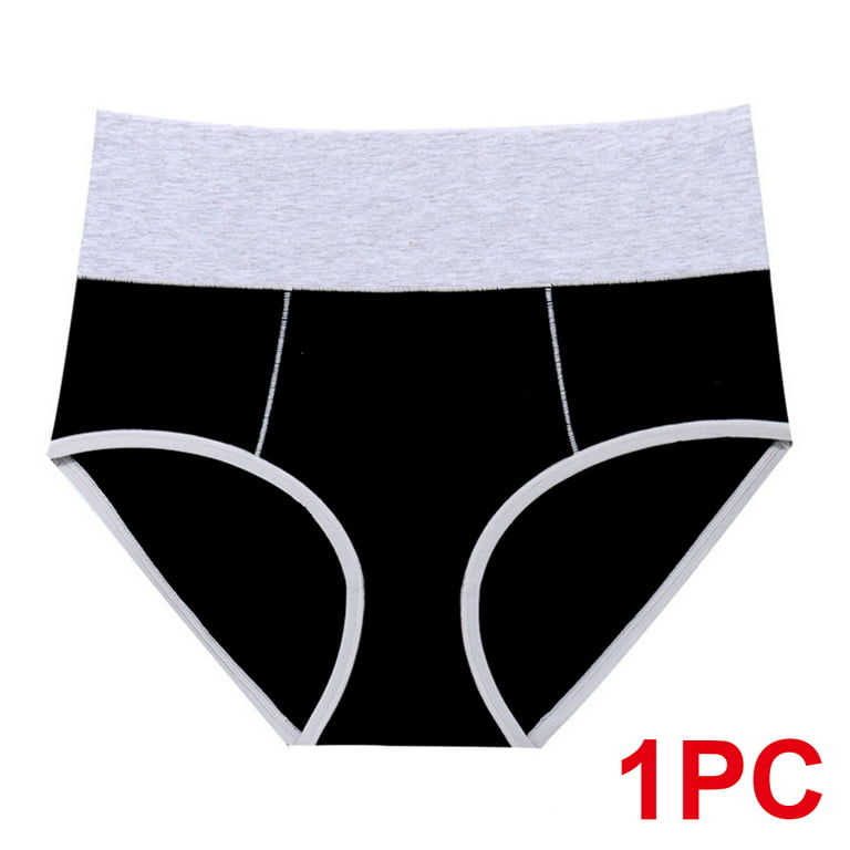 1PC Women's High Waisted Cotton Underwear