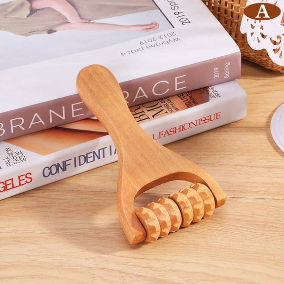 1PC Wooden Roller Massager Neck, Shoulder and Leg Universal Hand Massager Massage Tool Foot Massager