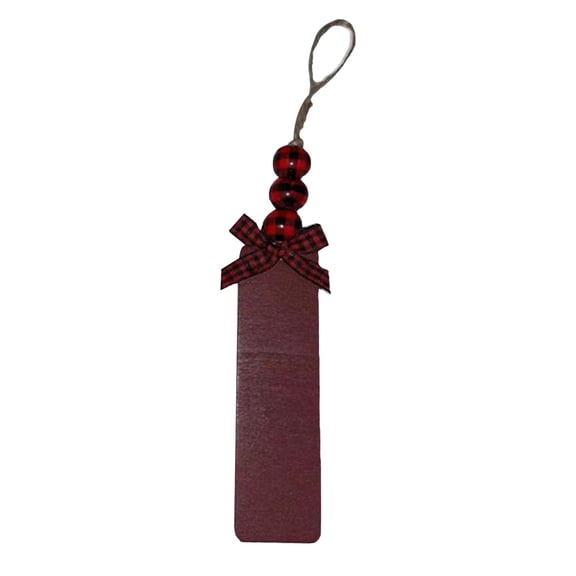 1PC Wooden Wish Tag Hanging Ornament Household Pendant Home Hanging For Seasonal Decoration Red