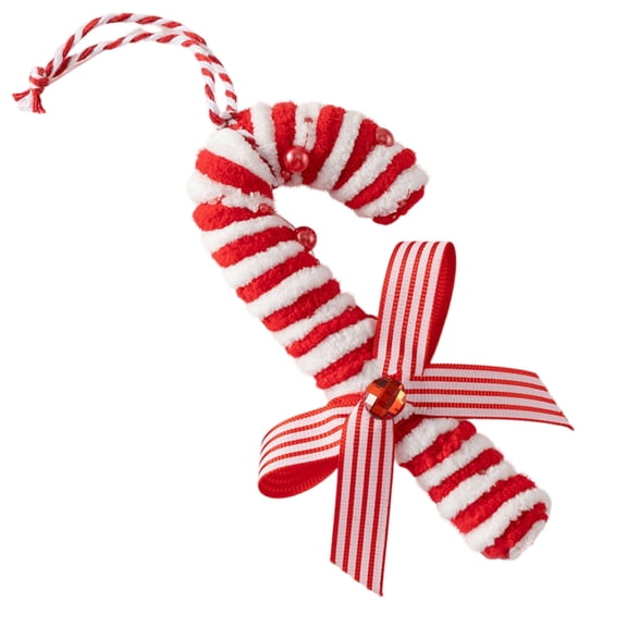 1PC Woolen Crutch Tree ornament – Large Curly Christmas Topper decorate for Vase Filler, DIY Holiday Craft Decor