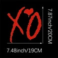 thumbnail image 1 of 1PC XO Reflective Safety Warning Signs Car Stickers Waterproof  Auto Trunk Bumper Window Body Vinyl Decals Vehicle Decoration, 1 of 9