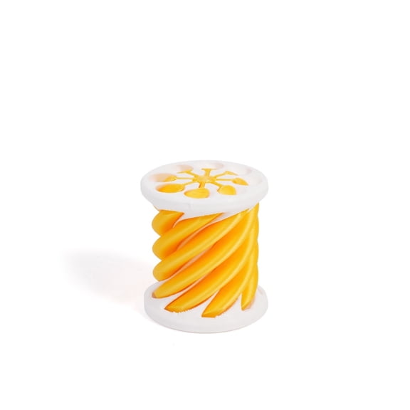 1PC YELLOW 5CM 3D Printed Spiral Cylinder Decompression, Office Stress Relief