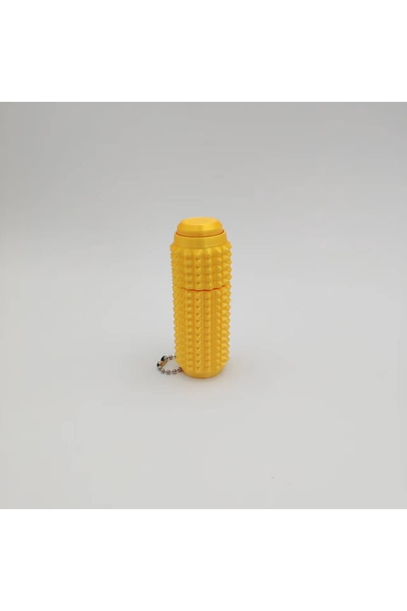 1PC Yellow 7CM 3D printed decorative items, decompression printable, keychains, spiked handles
