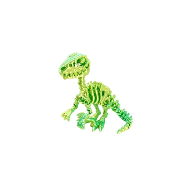 1PC Yellow Green 19CM 3D Printed Ankylosaurus Dinosaur Series Fun Figurine Gift Skeleton Simulation