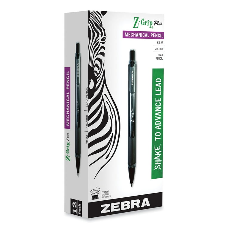 Z-Grip Plus Mechanical Pencil, 0.7 mm, HB (#2), Black Lead, Assorted Barrel Colors, Dozen Z-Grip Plus Mechanical Pencil, 0.7 mm, HB (#2), Black Lead, Assorted Barrel Colors, Dozen
