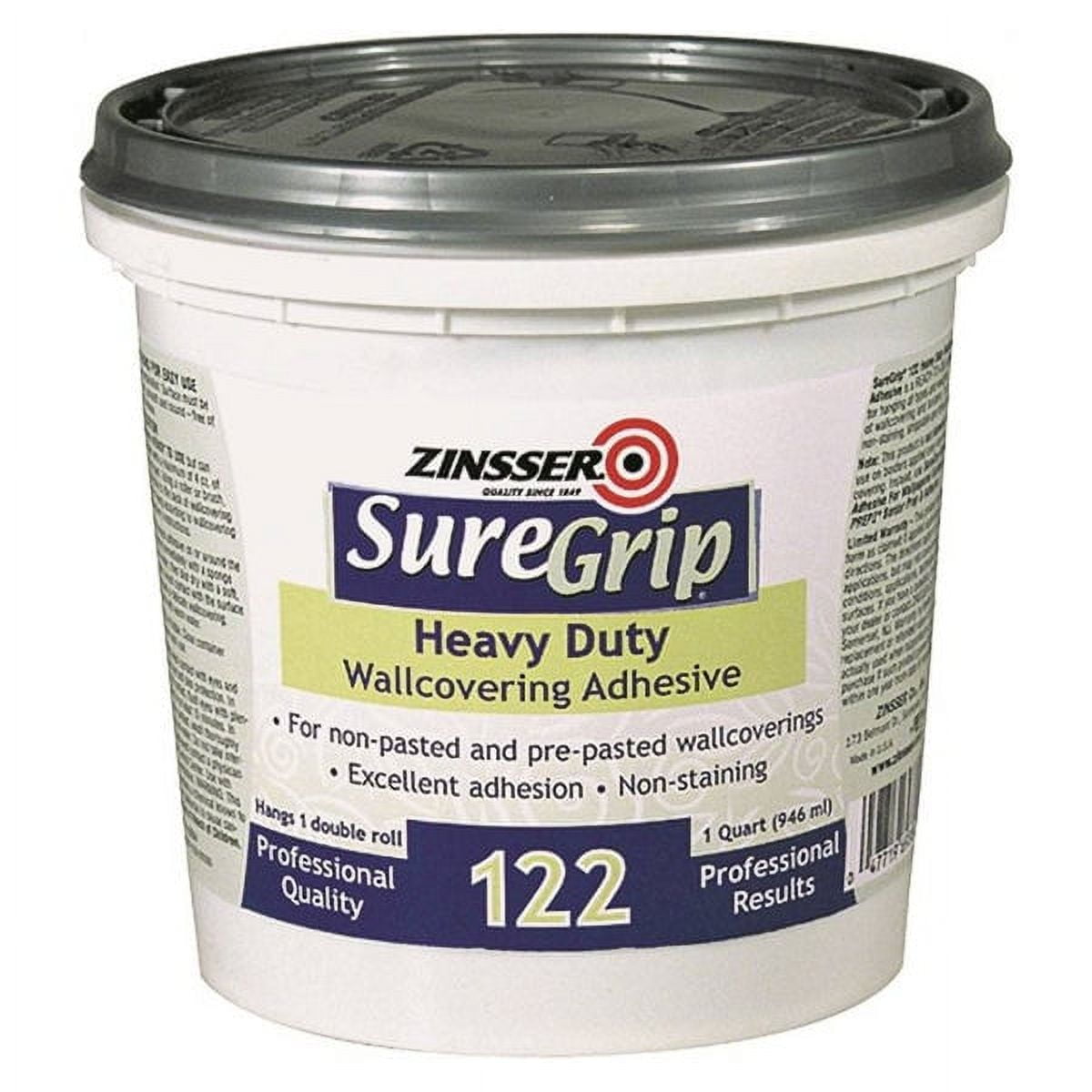 Zinsser 69384 Suregrip 122 HDuty Clear Strippable Wallcovering