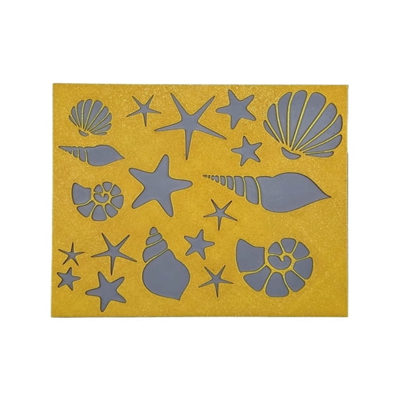 1PC beach summer conch hollow template pattern 3D printing