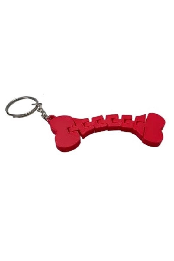 1PC bone key chain 3D printing