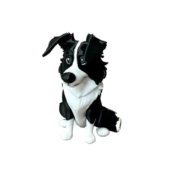 1PC border collie happy and cute figure dog 3D printing