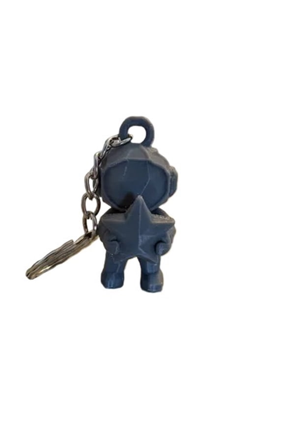 1PC cute astronaut holding star keychain 3D printed
