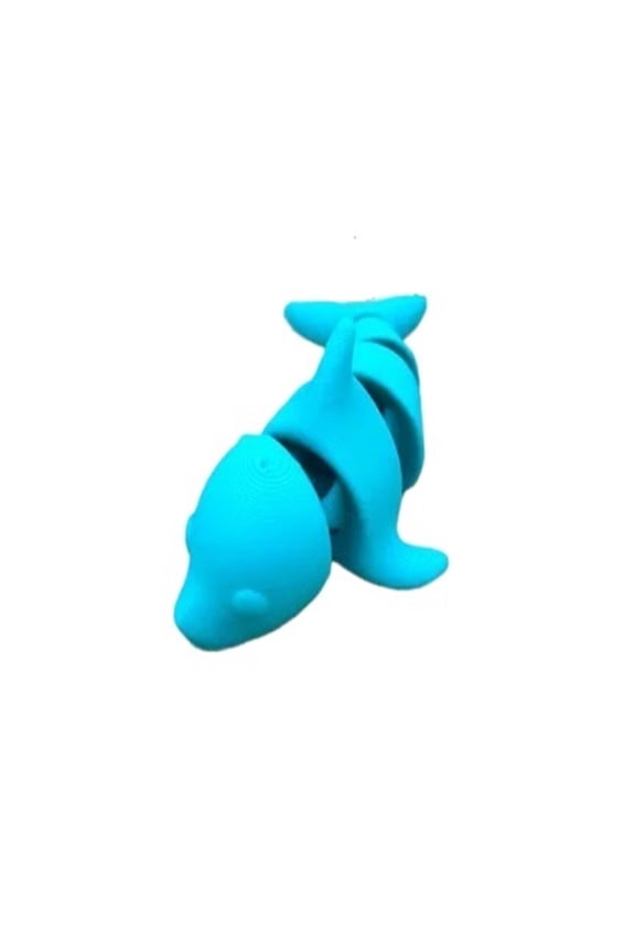 1PC cute dolphin with movable joints / 3D printed dolphin keychain with movable joints