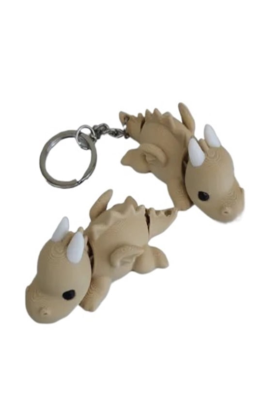 1PC cute dragon mini movable keychain 3D printing