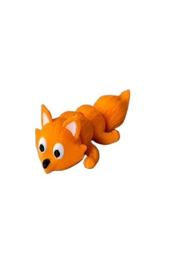 1PC cute little fox keychain with movable joints 3D printing