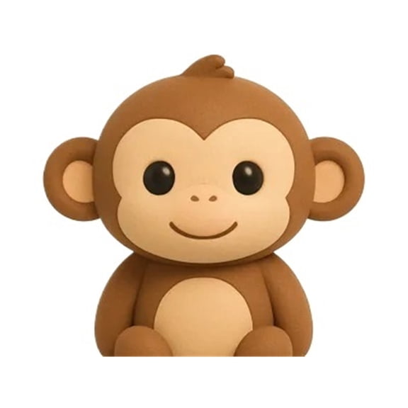 1PC cute little monkey 3D printing