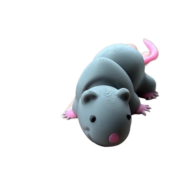 1PC cute little mouse movable 3D printing