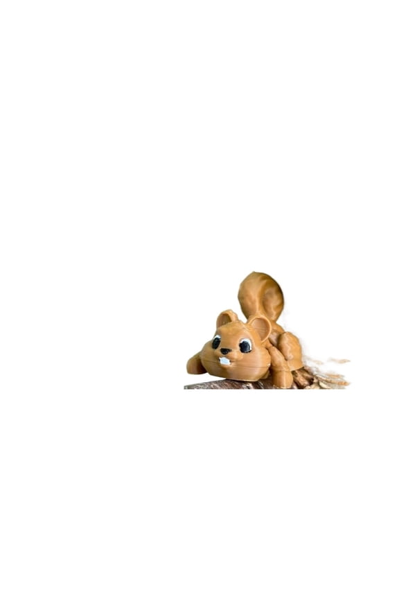 1PC cute movable squirrel and key chain (mini model) 3D printing