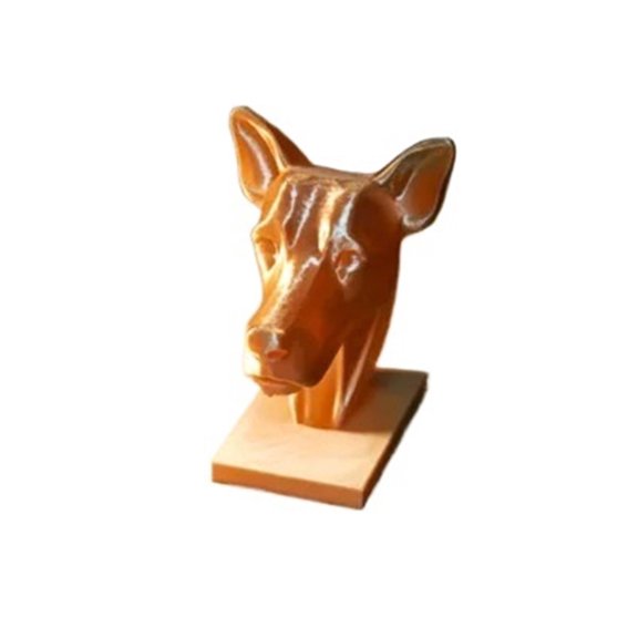 1PC dog head statue 3D printing