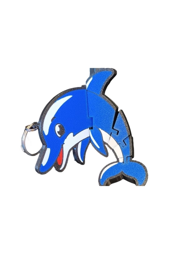 1PC dolphin keychain 3D printing