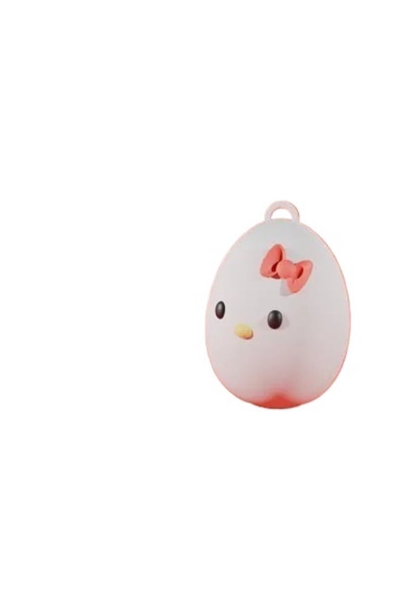 1PC egg-shaped keychain 3D printed gift