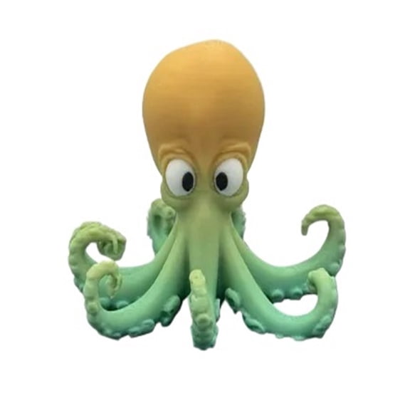 1PC fish tank series-cute octopus 3D printing