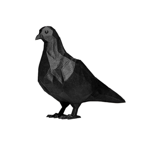 1PC geometric pigeon statue 3D printing