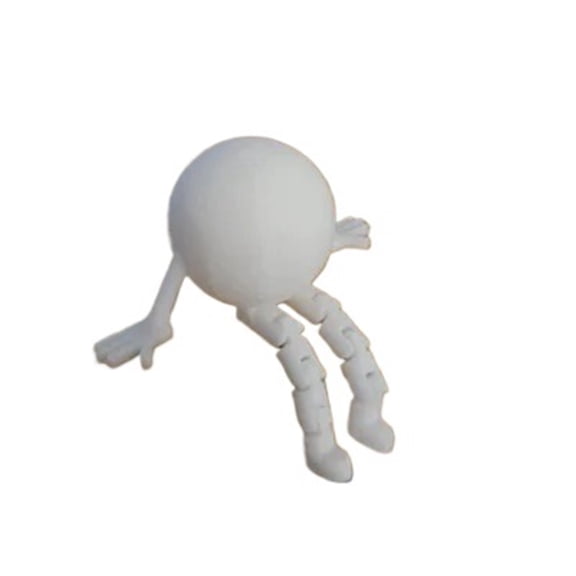 1PC golf ball 3D printing with movable joints