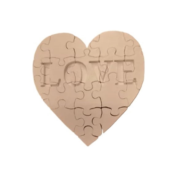 1PC heart-shaped love puzzle 3D printed gift