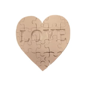 1PC heart-shaped love puzzle 3D printed gift
